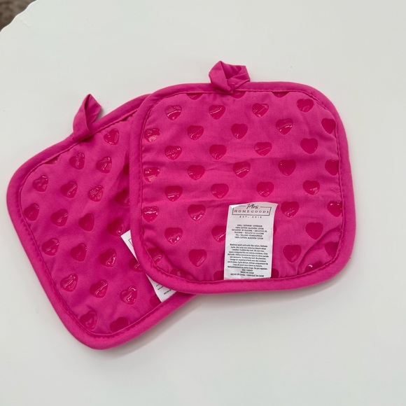 Pink and White Love is Sweet Pot Holders - Picture 2 of 2